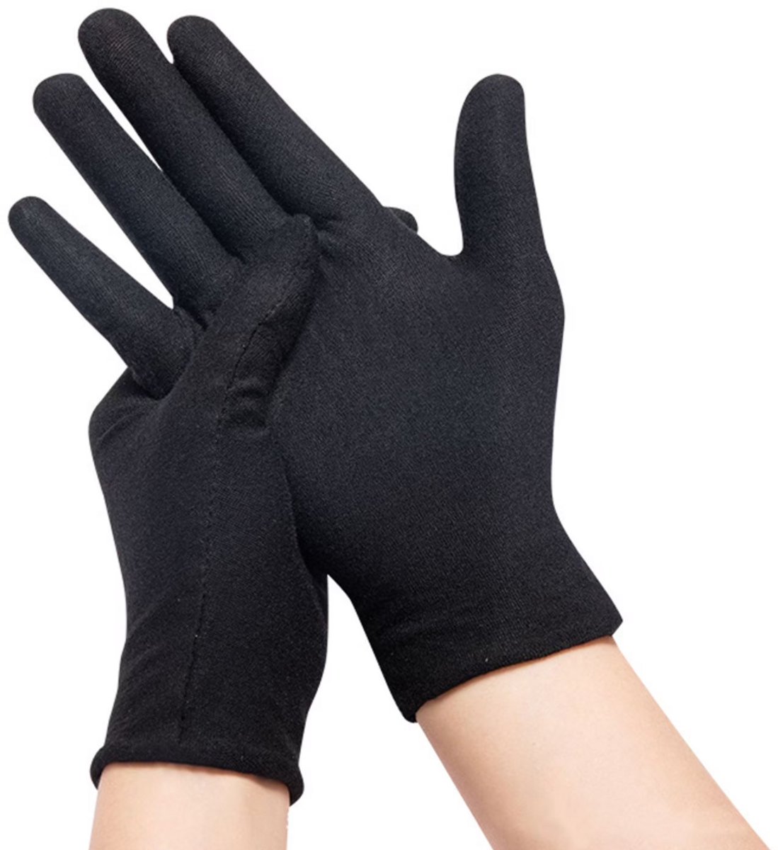 Handschoenen - Verkleedkleding - Kostuum accessoire - Feest accessoire - Verkleedhandschoenen - Black gloves - Costume gloves - Feesthandschoenen - 1 paar - Zwart - Jonyx