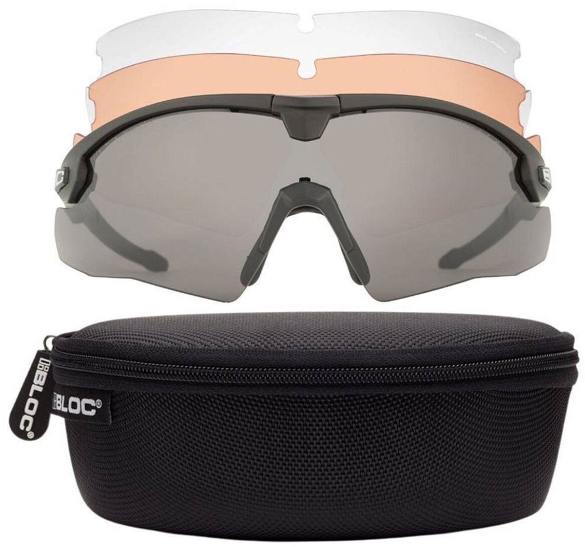 BLOC Tactical LYNX Ballistische Bril - Kit 3 Schermen