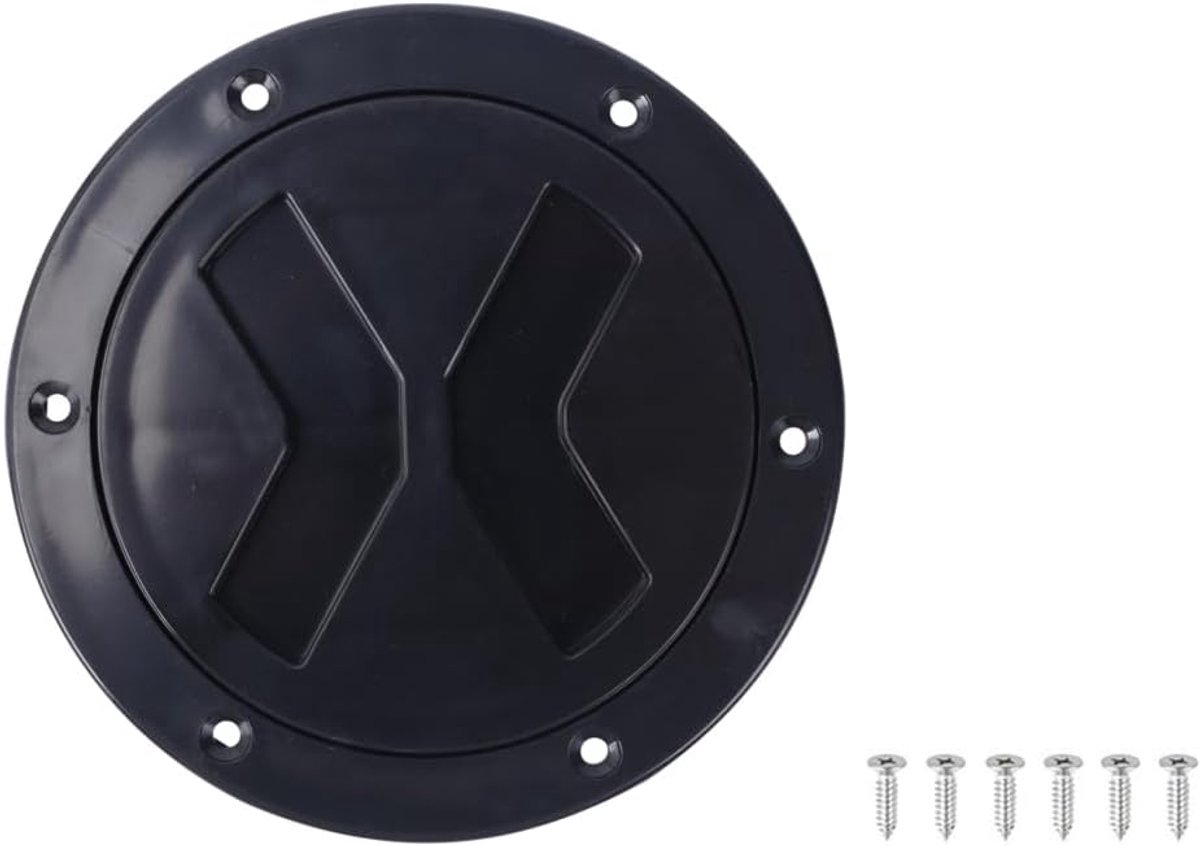 Boot luik, 4 inch ronde inspectie luik met afneembare cover en schroeven voor Marine Boat Yacht
