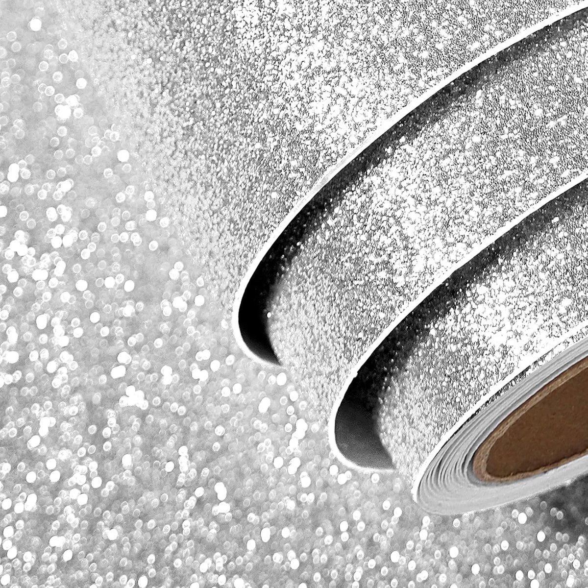Behang Zilver 40CMx2M Zelfklevend Vinyl Voor Meubels, Stickers en Knutselen