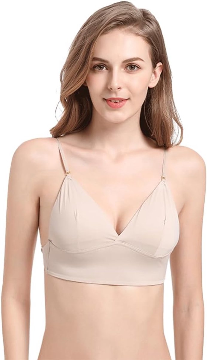 blote rug, onzichtbaar, sexy, beugelloze beha voor dames, V-hals, beha, onderrug, converteerbaar in beha met lage taille voor dames