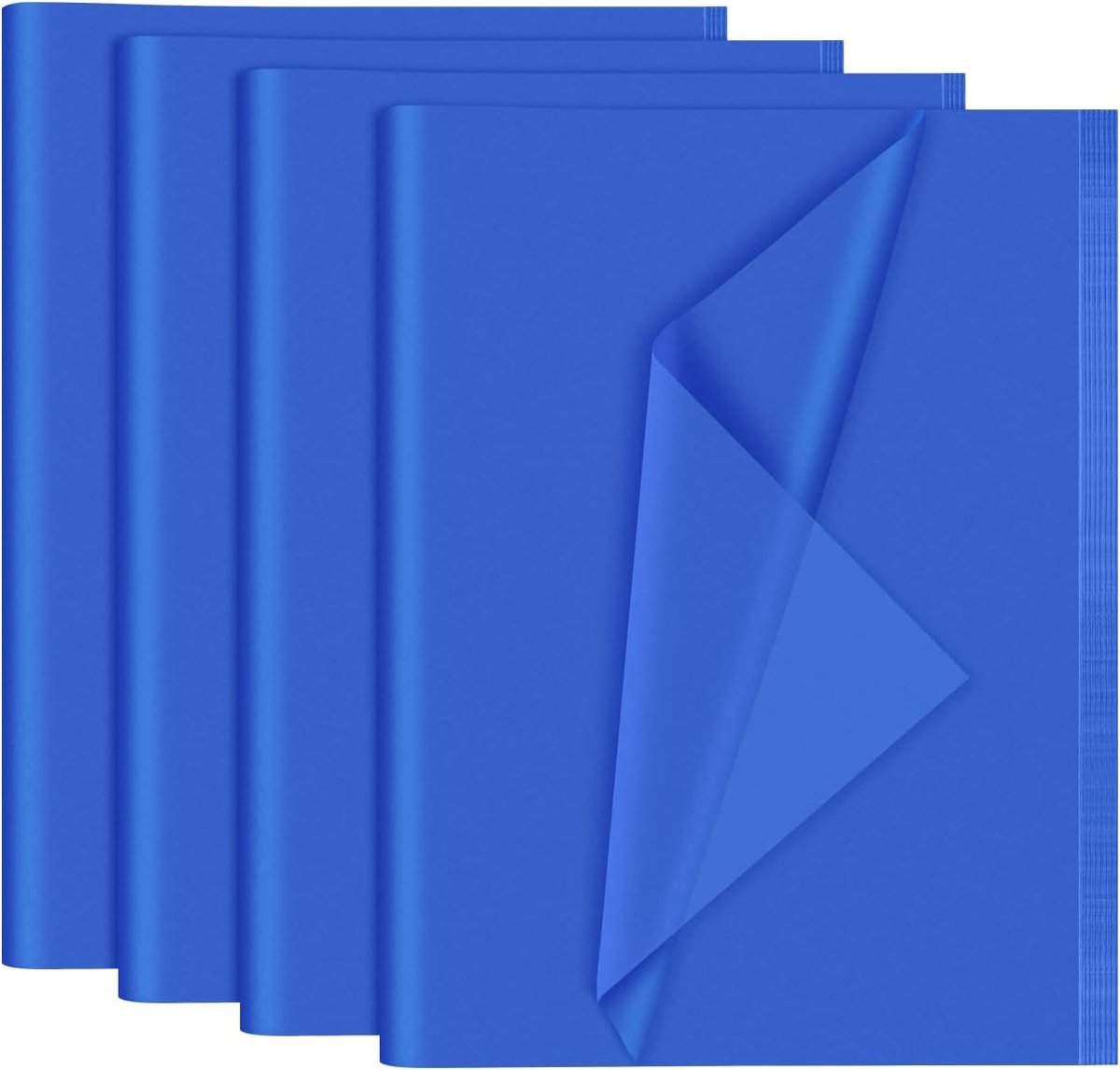 120 vellen blauw vloeipapier - 35 x 50 cm marineblauw inpakpapier voor geschenkzakken, verpakking, bloemenvulling, knutselen, verjaardag, babyshower, bruiloftsdecoratie