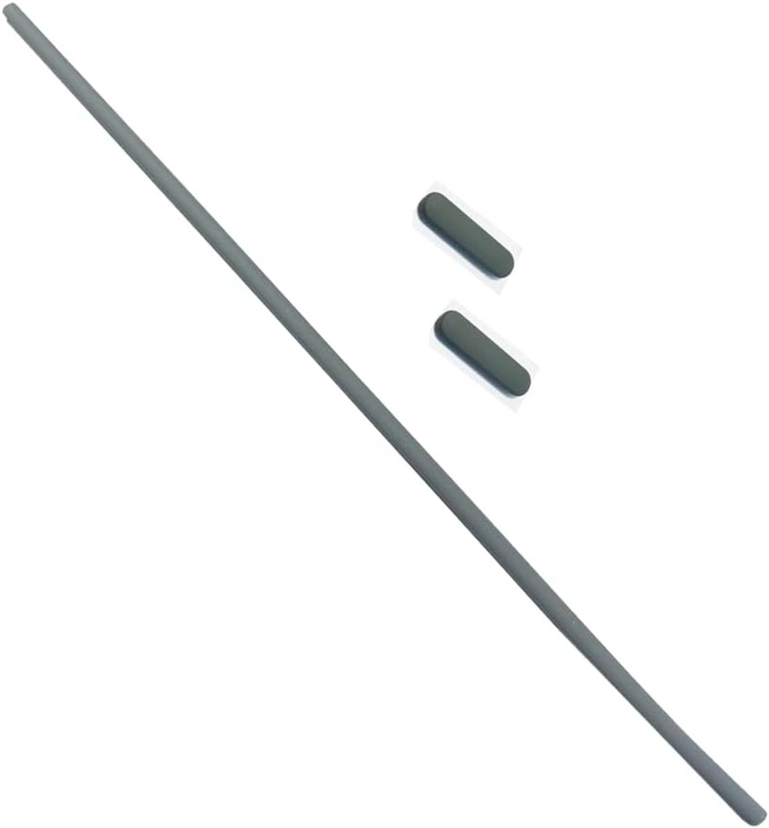 3 PCS/1 Set Rubber Foot Strips Rubberen Voetjes Vervanging voor Lenovo ThinkBook 15 G2 ARE 20VG 15 G2 ITL 20VE 15 G3 ACL 21A4 15 G3 ITL 21A5 15 G4 IAP 21DJ Grijs Zilver