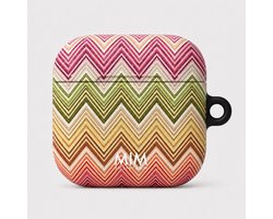 MIM Amsterdam - Happy Hour - Geschikt voor AirPods 4 - AirPod hoesje - AirPod hoesje met print - Shockproof- Cover voor AirPods - Trendy AirPod case