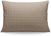 Zelesta Special Teddy Check Kussensloop Set van 2 - Taupe 60x70cm