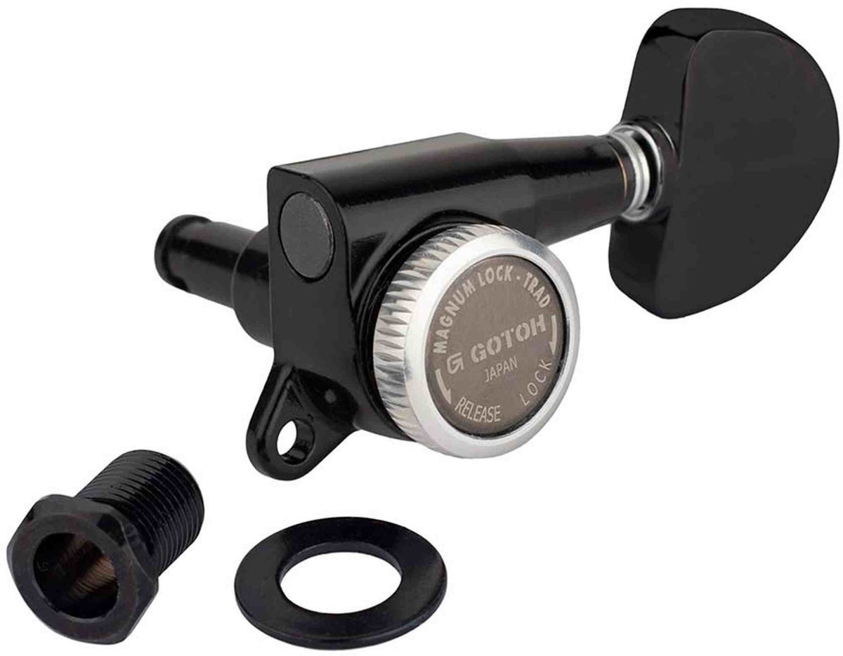 Gotoh GTH14120 SG381 stemmechanieken met Magnum Lock Trad and 20 knoppen, 3L3R, zwart