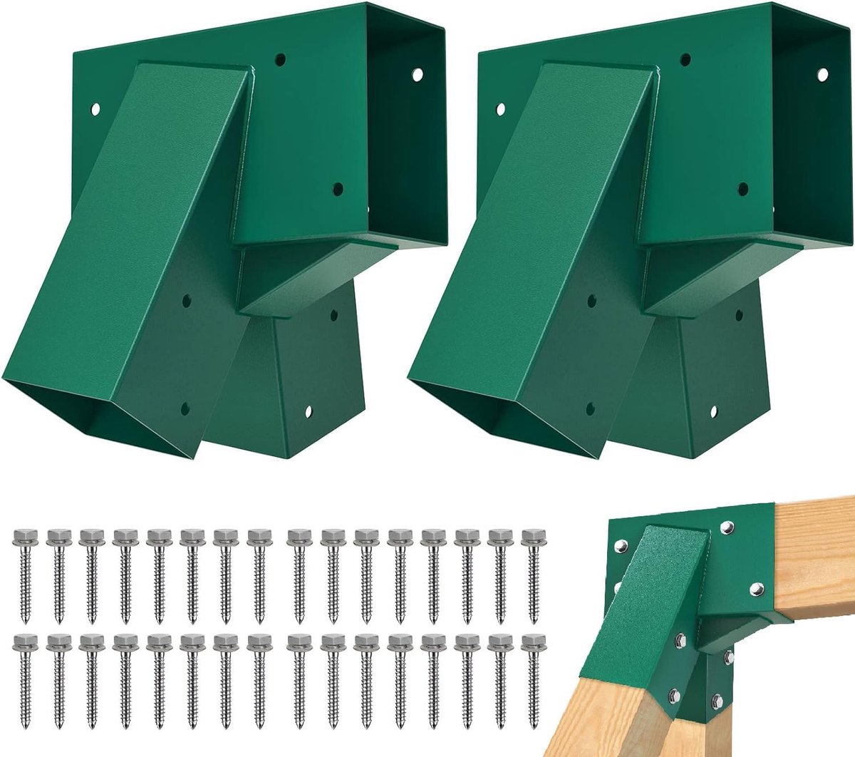 Swing frame bracket 2pcs - zware uitvoering - 100 graden hoekbeugels - ideaal voor speeltoestellen - SnelShoppen
