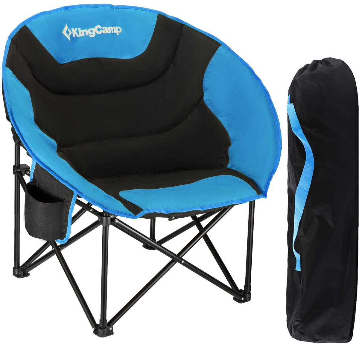 MoonChair L campingklapstoel - Opvouwbare stoel voor tuin, vissen en outdoor, 120 kg