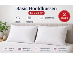 EVE Textile lot de 2 oreillers 50x70 - Anti-allergie - Oreiller basique - oreiller de sommeil - 800 gr extra doux