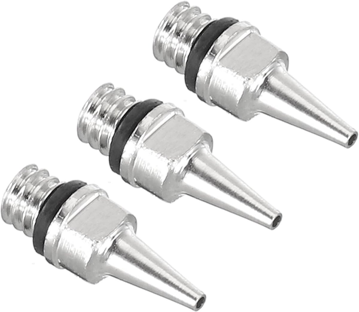 3Pcs 0.3Mm Air Borstel Nozzle Alleen Nozzle Vervangende Onderdelen Accessoires Messing Aluminium Voor Air Borstel Nozzle Art Craft Projecten