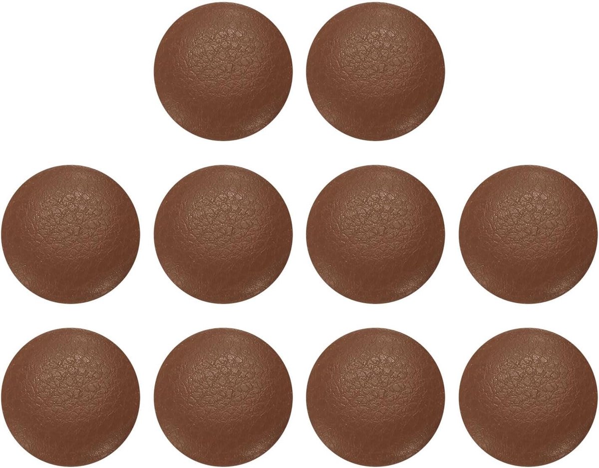 Knopen 12,5 mm (20 L) diameter ronde metalen schacht handwerk vervanging naaiknoppen voor kleding decoratie doe-het-zelf accessoires, bruin