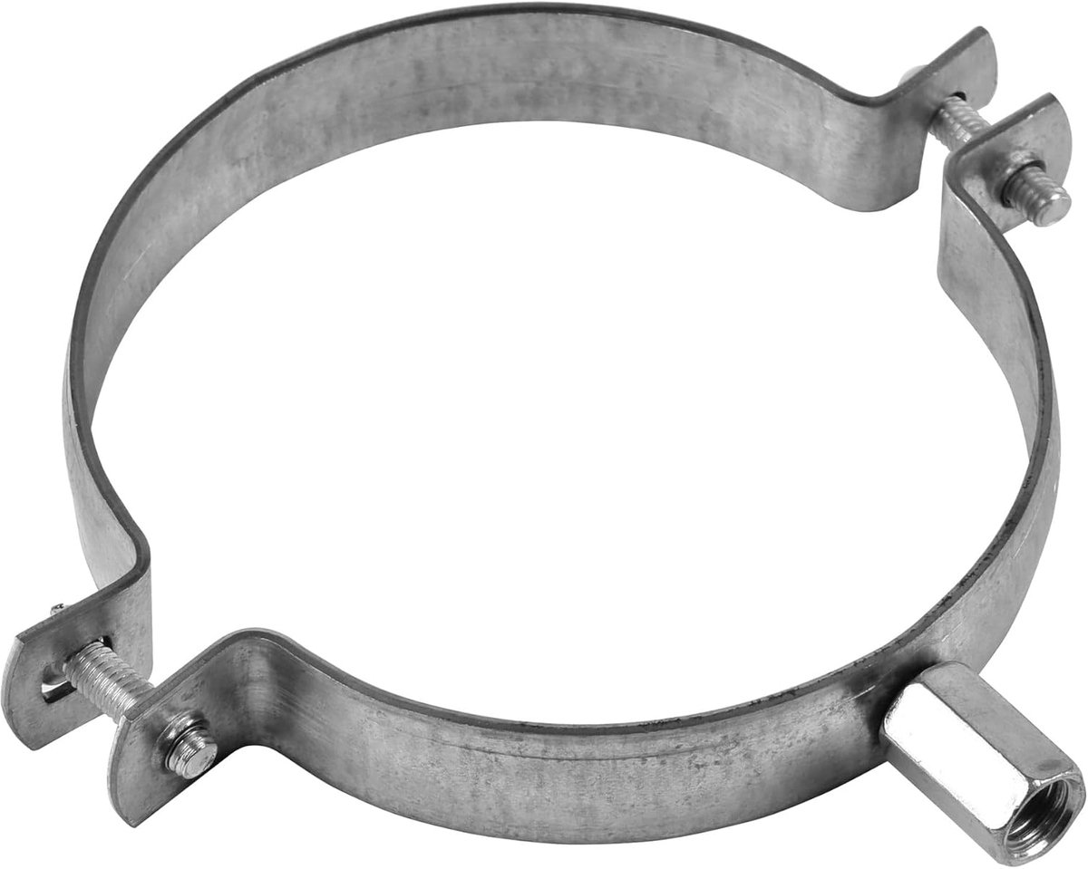 10,2 cm slanghouder - montagebeugel van verzinkt staal - slangklem met M8/M10 schroefdraad - metalen steunbeugels voor HVAC-systeem