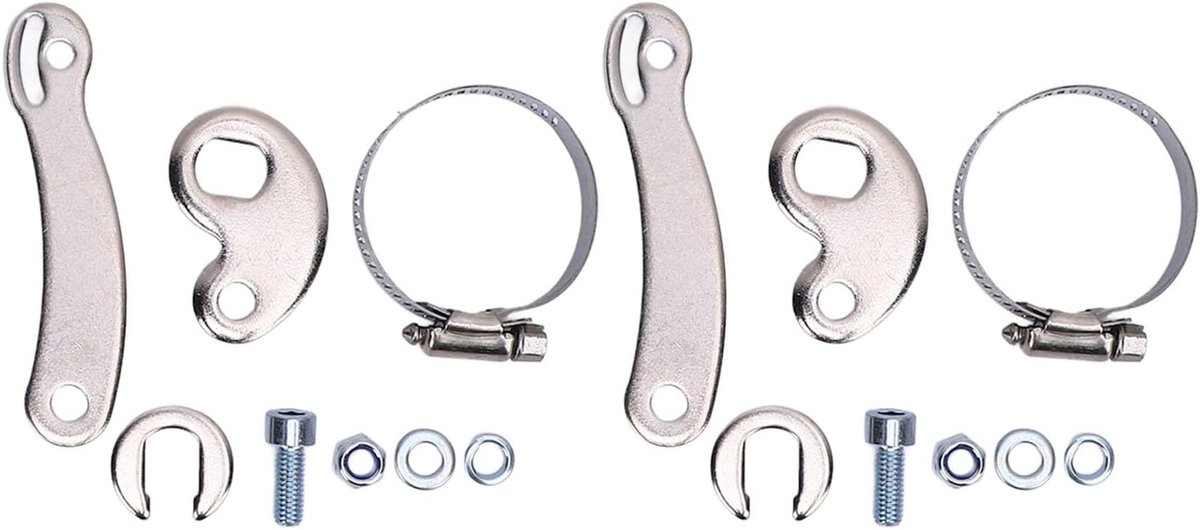 2 Sets Universal Torque Arm Conversion Kit, Bicycle Torsion Arm Kit M14 Steel Safety Torsion Arm Conversion Kit voor High Power Bike Voor of Achter