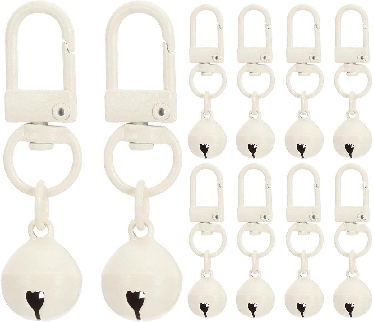 20 stuks hondenbel, kattenbel, hondenhalsband, kleine huisdierklokken, sleutelhanger, schattige bulk, luide jingle voor hondenhalsband, bedelhanger, ketting, accessoires, doe-het-zelf