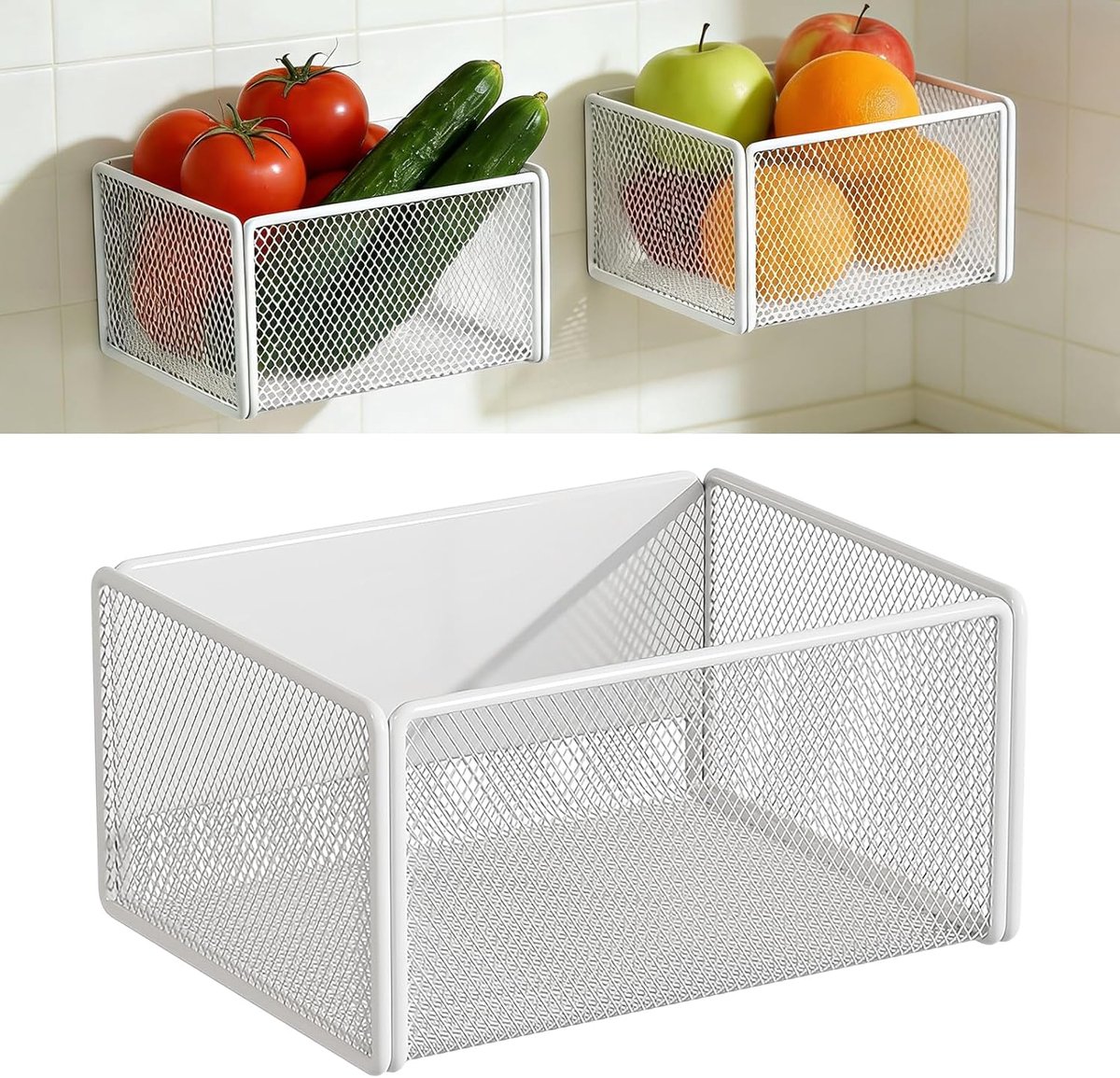 keukenorganizer, kruidenrek, magnetisch, koelkast | magnetisch kruidenrek voor koelkast, zonder boren, magneetplank voor keukenorganisatie en badkameropslag