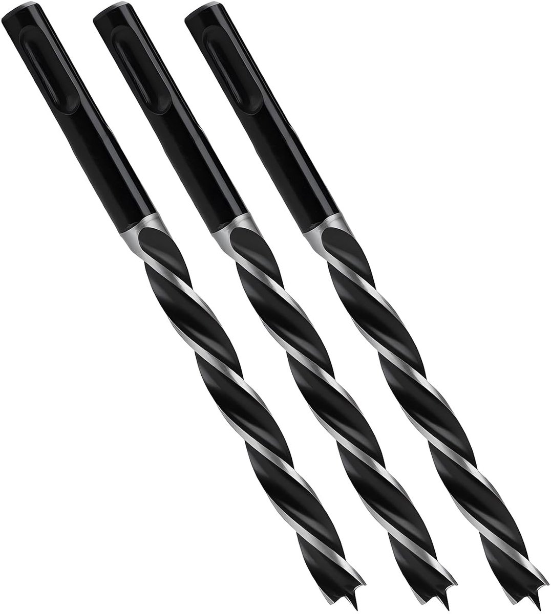 3-delige slangenboor 8 x 155 mm Sds Plus houtboor voor zacht hout, hardhout met centreerpunt