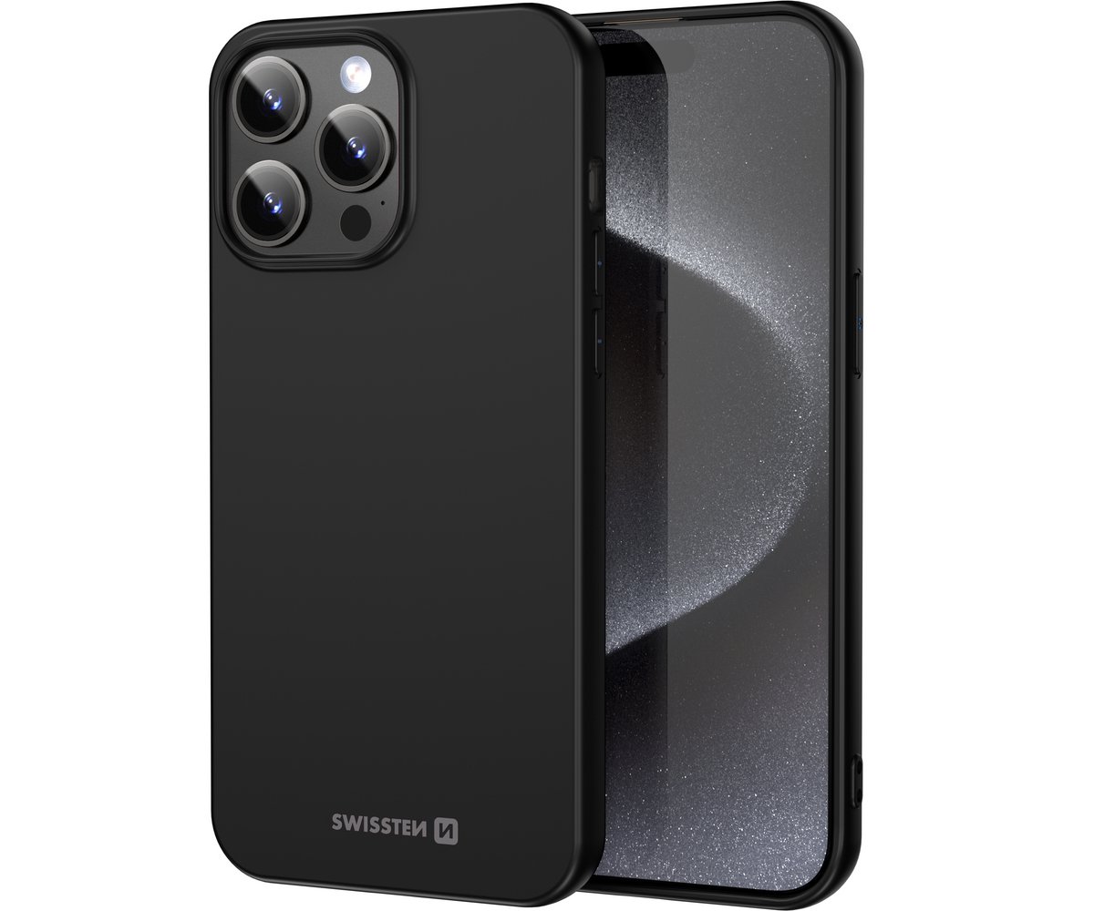 Swissten Soft Joy hoesje - Geschikt voor iPhone 17 / iPhone 18 - Black