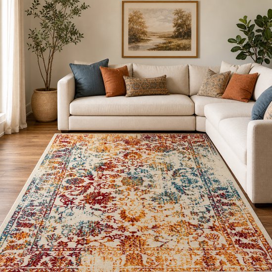 Vintage Van Gogh Vloerkleed Multi Laagpolig- 160x230 CM