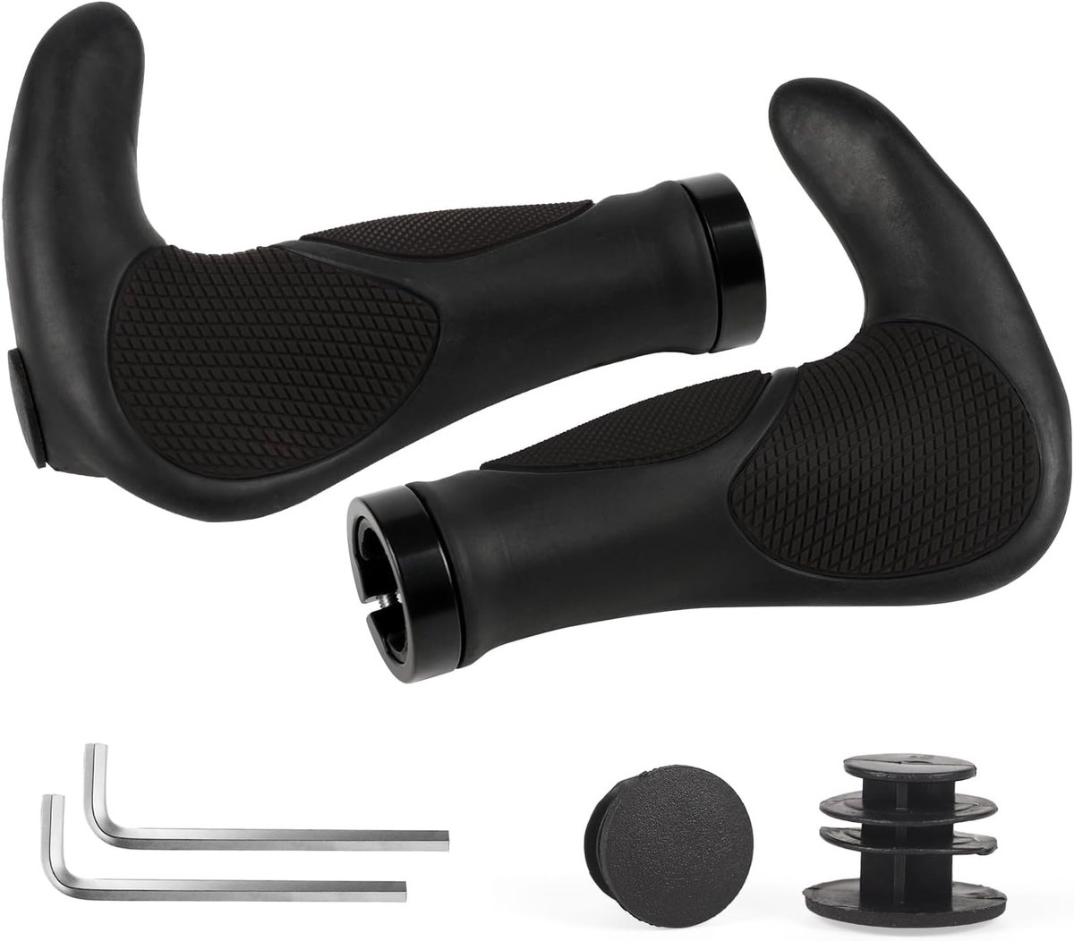 SnelShoppen - Ergonomische Fietsgrips, MTB Handvatten, Lock-on Design, 22 mm Antislip Handgrepen voor Trekking, E-Bike, Stad & Racefiets