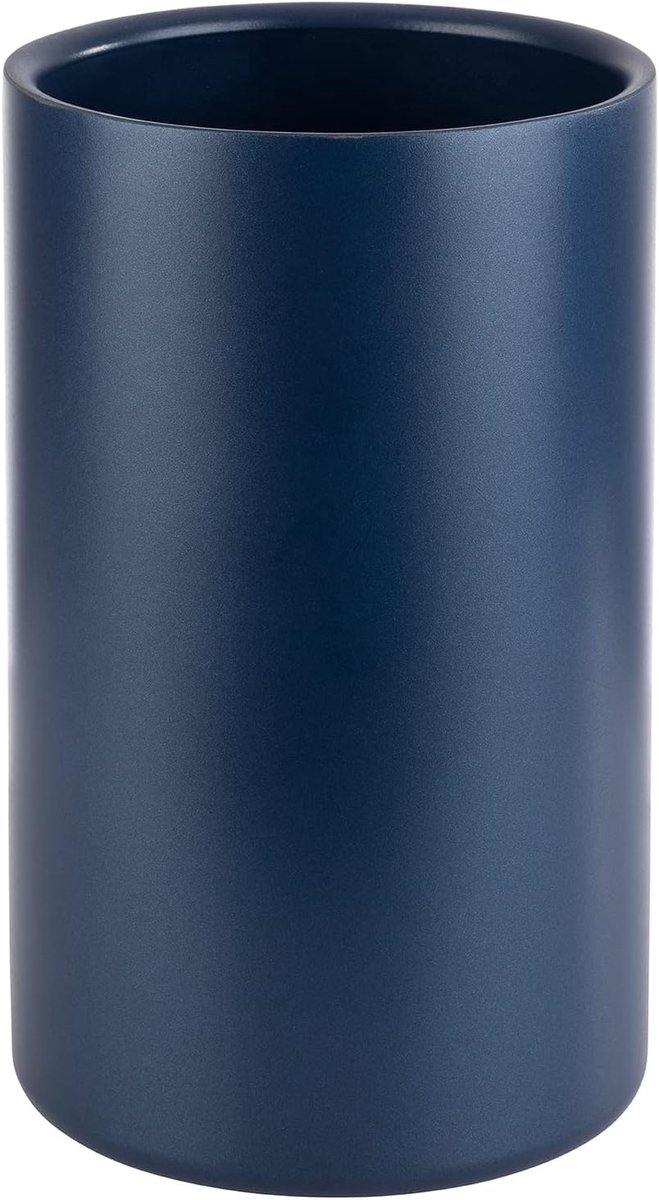 SnelShoppen - Dubbelwandige Flessenkoeler Champagne Cooler RVS - 12 x 20 cm - Blauw - Voor 0.7L - 1.5L Flessen - Ideaal voor Feesten en Tuin