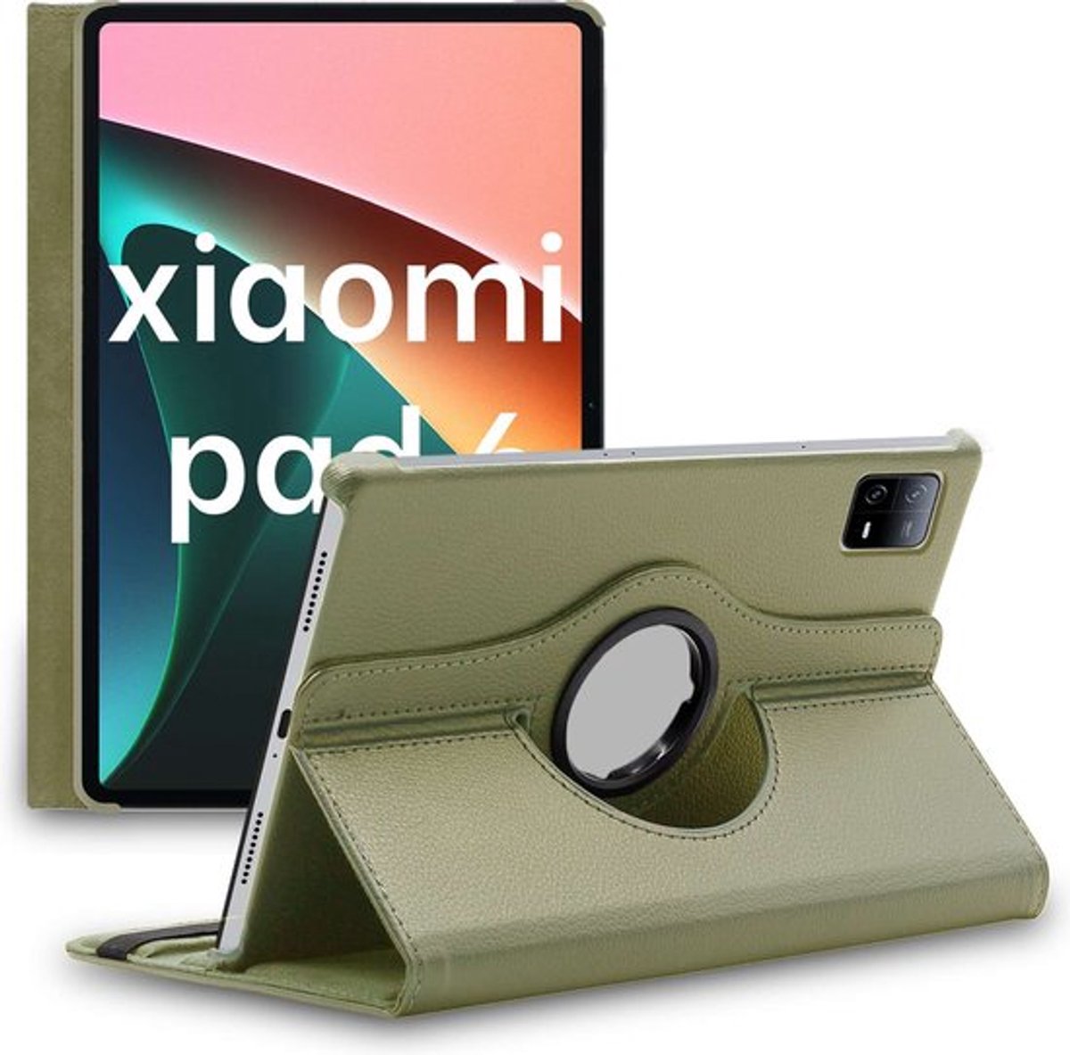 ebestStar - Hoes geschikt voor Xiaomi Pad 6, Pad 6 Pro, Roterende Etui, Case, 360° Draaibaar hoesje, Goud
