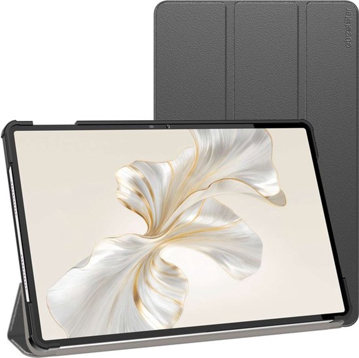 ebestStar - Hoes geschikt voor Honor Pad 9, Slanke Design PU Lederen Etui, Automatische Slaap/Wake, SmartCase hoesje, Zwart