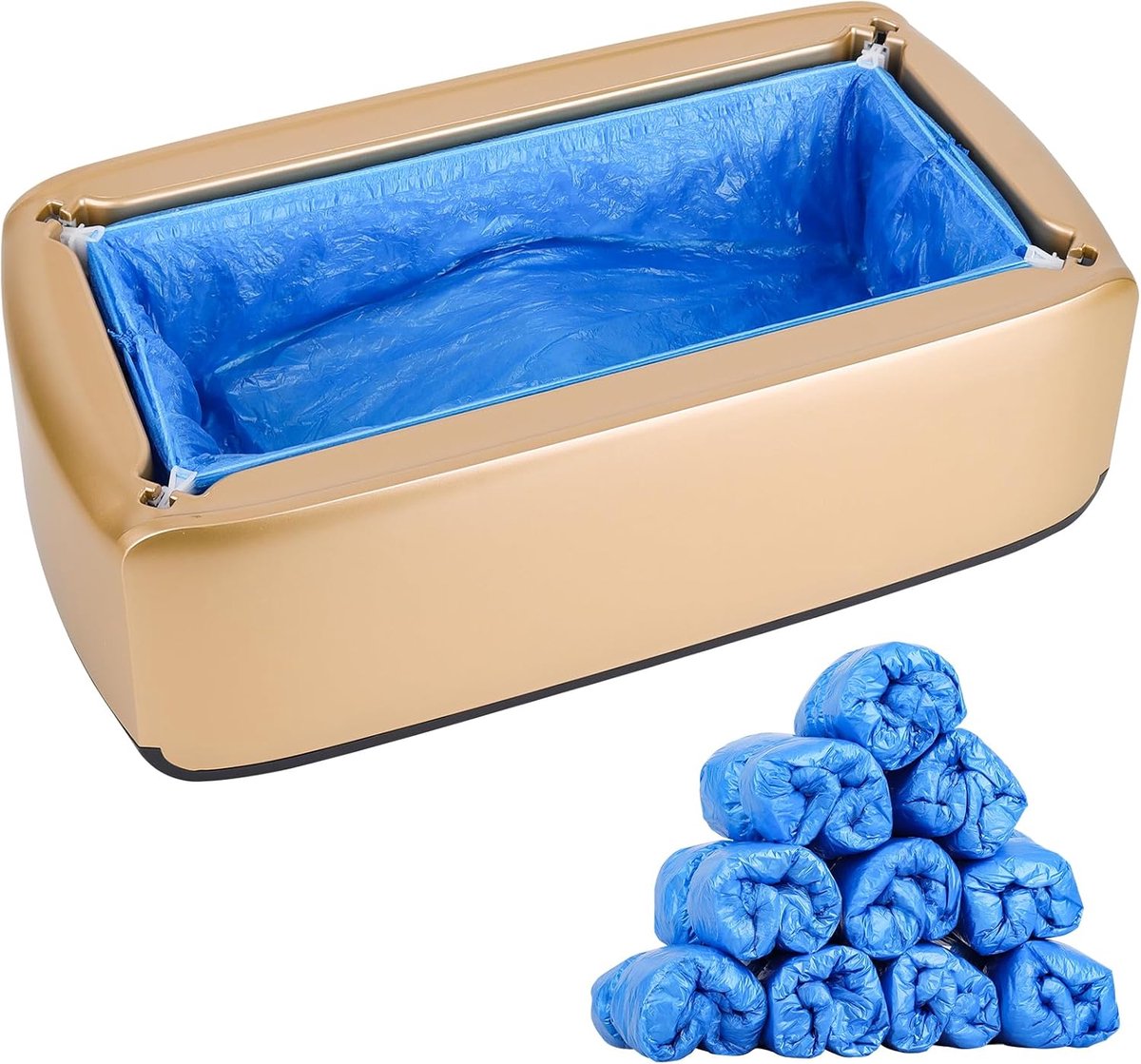 SnelShoppen - Automatische Schoenhoezen Dispenser met 100 Stuks Wegwerpschoenen, Waterdicht, Stofdicht, Voor Medisch, Thuis, Winkel en Kantoor