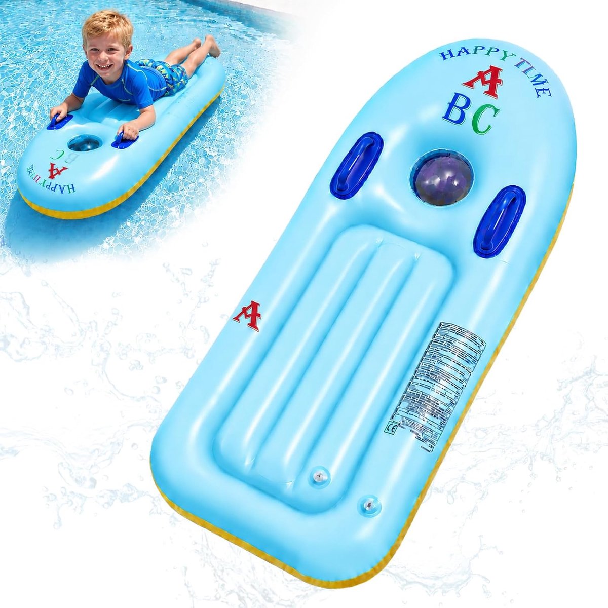 Thijox - Opblaasbare Luchtmatras voor Kinderen, Zwemplank voor Zwembad en Strand, Veilig en Stevig PVC, Ideaal voor Zomerplezier, Balans en Stabilitei