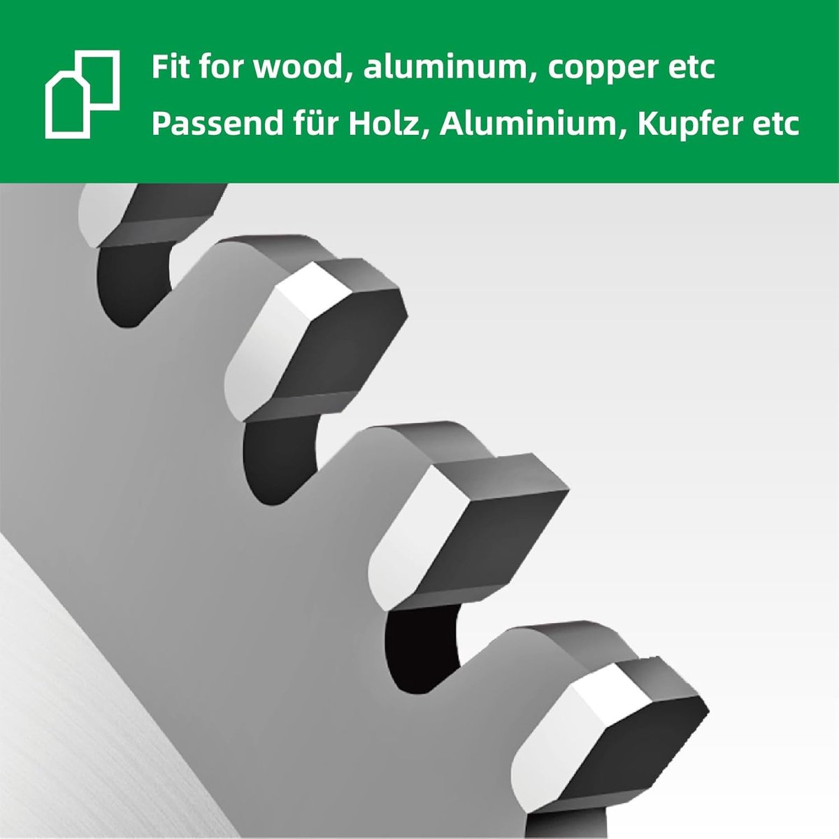 SnelShoppen - Cirkelzaagblad Multi-Materiaal 190 x 30 mm, 60T, Voor Aluminium, Koperen, Hout, MDF, Laminaat, Plafondplaten, Kunststof - TCT Cirkelzaag