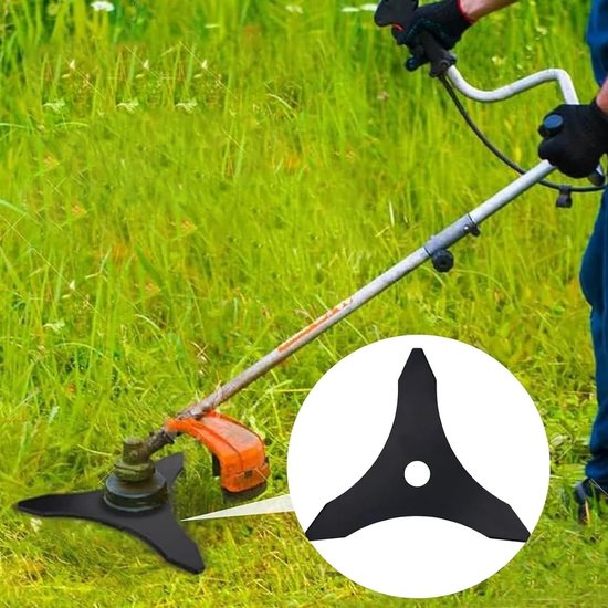 Bosmaaier mes met drie tanden, 2 stuks, gatdiameter 25,4 mm, voor gazon en tuin - Onkruid verwijderen, verbeterd en verdikt. van Merkloos	 — afbeelding 4