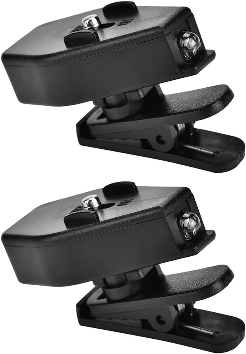 SnelShoppen - 2 Stuks LED Clip-on Brillenglazen Lichten, Mini Hoofdlampen voor Nachtlezen, Vissen, Onderhoud van Apparatuur met Verstelbare Helderheid