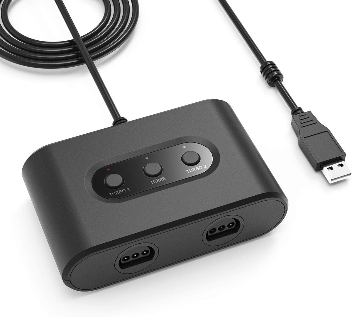 SnelShoppen - N64 Controller Adapter voor Nintendo Switch & PC - Sluit tot 4 Controllers aan - Turbo, Auto Fire en Hold Functies - Game Accessoire