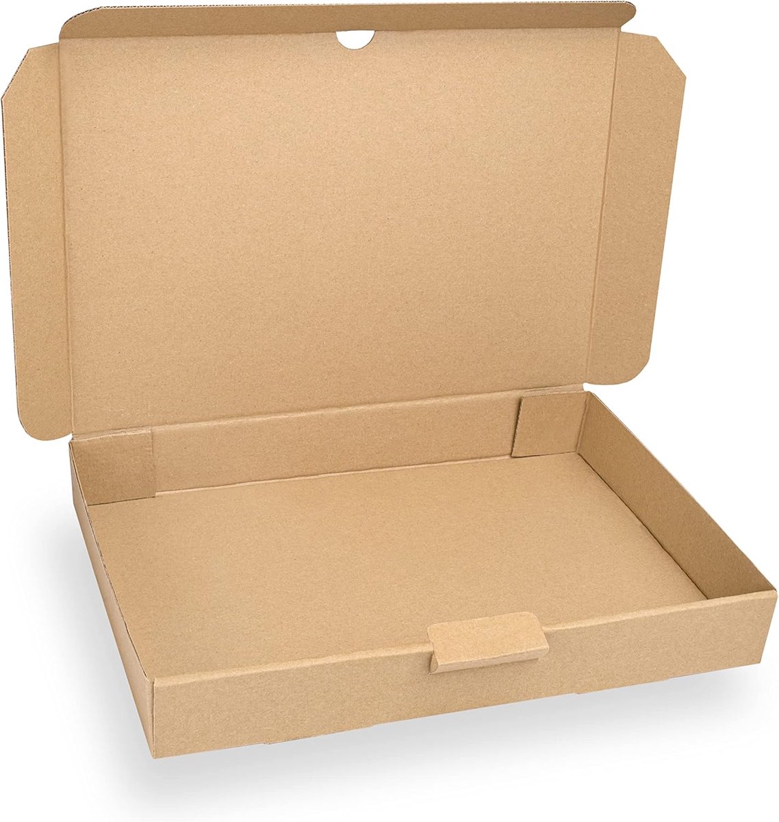 SnelShoppen - 10 Stuks Maxi Briefboard Verzenddozen | Vouwdozen | Karton voor Verzending | Bruin | 350x250x50mm | Ideaal voor Boeken en DHL Verzending