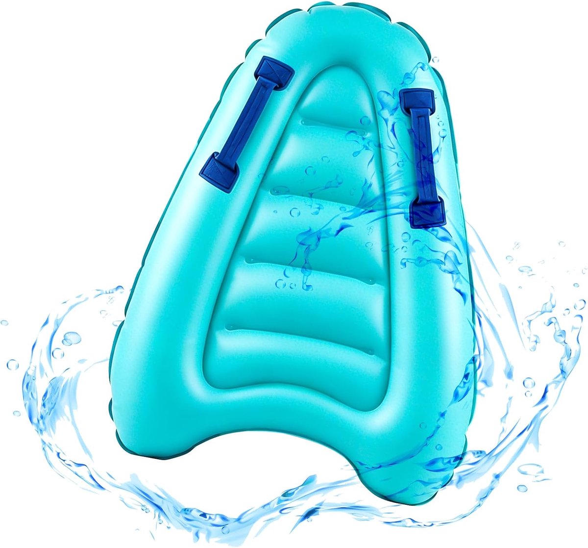 SnelShoppen - Opblaasbare Body Board - Zwem Board met Handvatten - Lichtgewicht en Draagbaar - Kindvriendelijke Zwemmat voor Leren Surfen - Perfect vo