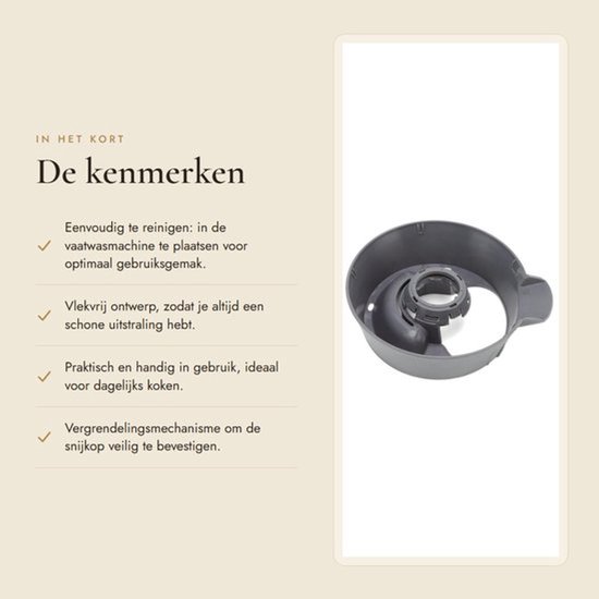 Jhubersproducts - Multifunctionele Kookmachine - Keukenmachine Accessoire - Vaatwasmachinebestendig - Vervangende Potbasis - Geschikt voor TM5 TM6 van Jhubersproducts — afbeelding 2