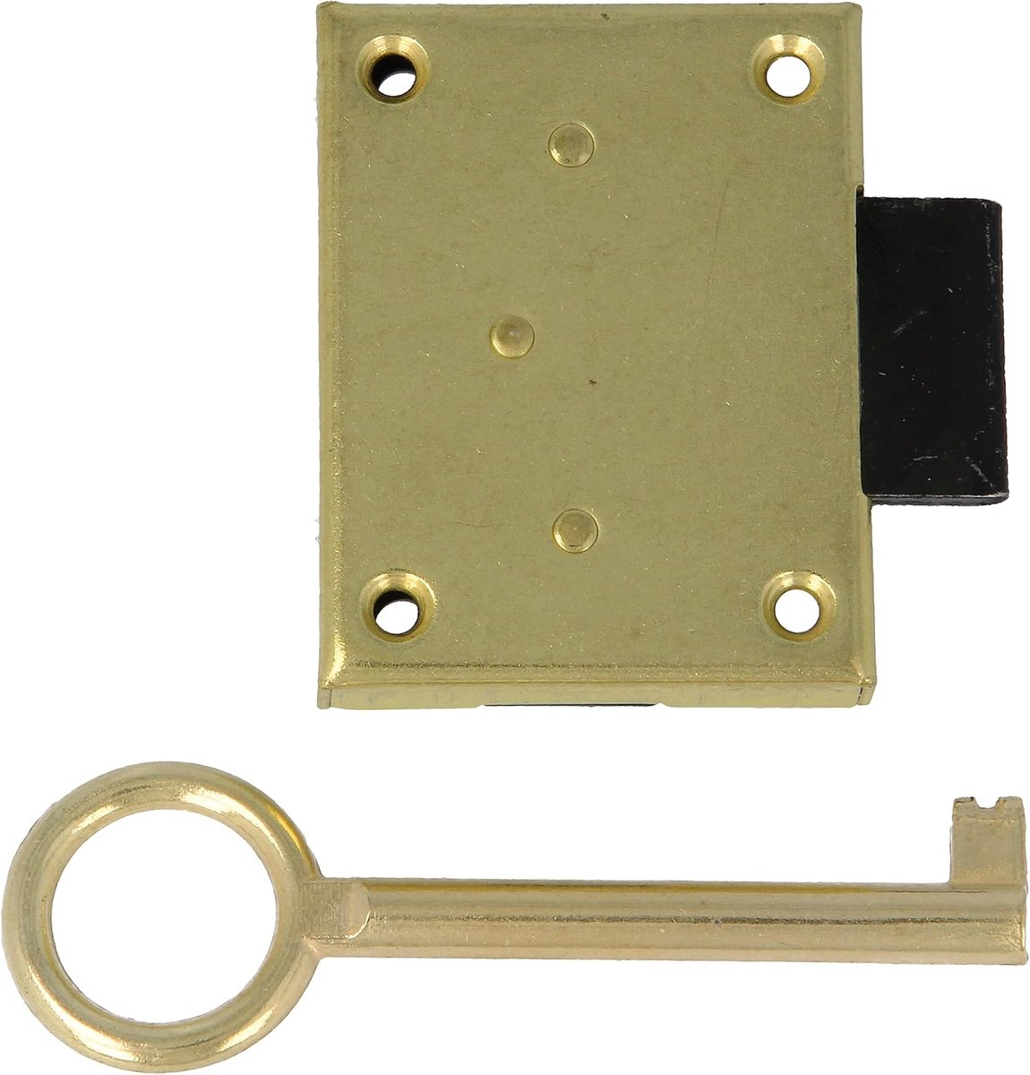 SnelShoppen - Mortise Lock voor Meubilair - 20 mm Mandrelmaat - Sleutel met Hefboom Inclusief - Beveiligingssysteem voor Tafels, Kasten en Klein Meubi