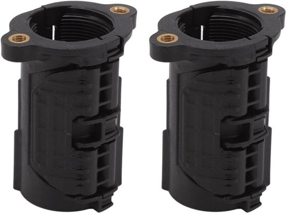 Dailygoods- Kraanmoerbevestiging 2 Sets - Kunststof - Bevestigingsmiddelen - Sluitringen - Schroeven - Voor 32 mm Schroefdraadpijp - Kraanbevestiging