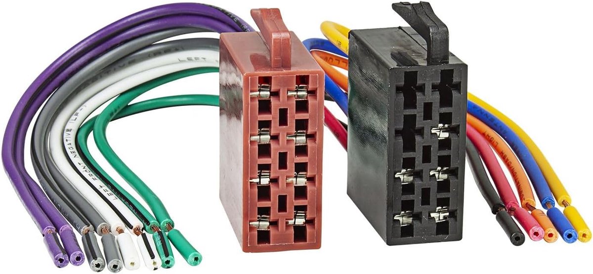 SnelShoppen - Universele ISO Car Radio Plug Set - Tomzz Audio 7000-004 - 8-pins Kracht- en Speakersysteem voor Auto - Eenvoudige Installatie - 4 Speak