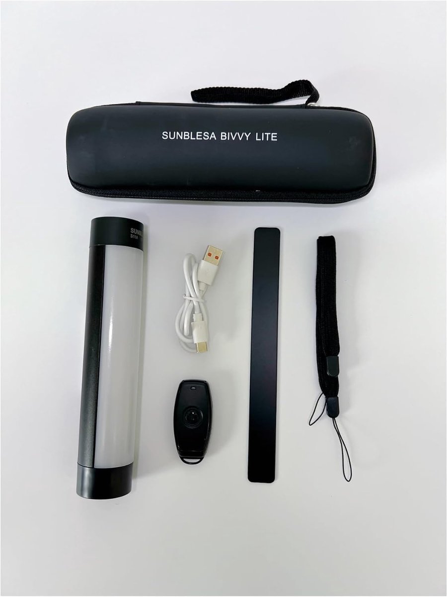 SnelShoppen - LED Camping Lamp met Power Bank 5000mAh, Multi-Magnetisch Bivvy Licht, Rood en Wit Groen Licht, 6 Helderheidsniveaus, USB Oplaadbaar, Id