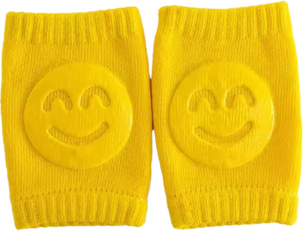 *** Kniebeschermers - Baby kniebeschermers - Kniekussentjes - Geel - 1 paar - Babykniebeschermers - Kruipen - Leren kruipen - Baby veiligheid - Kniesokken - van Heble® ***