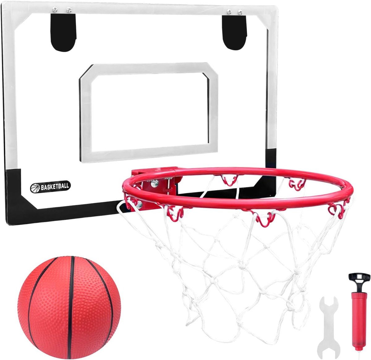 SnelShoppen - Basketball Basket voor Kamer, Mini Hoepel Baskets, Sport Speelgoed voor Kinderen, Geschikt voor Deur en Muur, Robuust en Duurzaam, Inclu