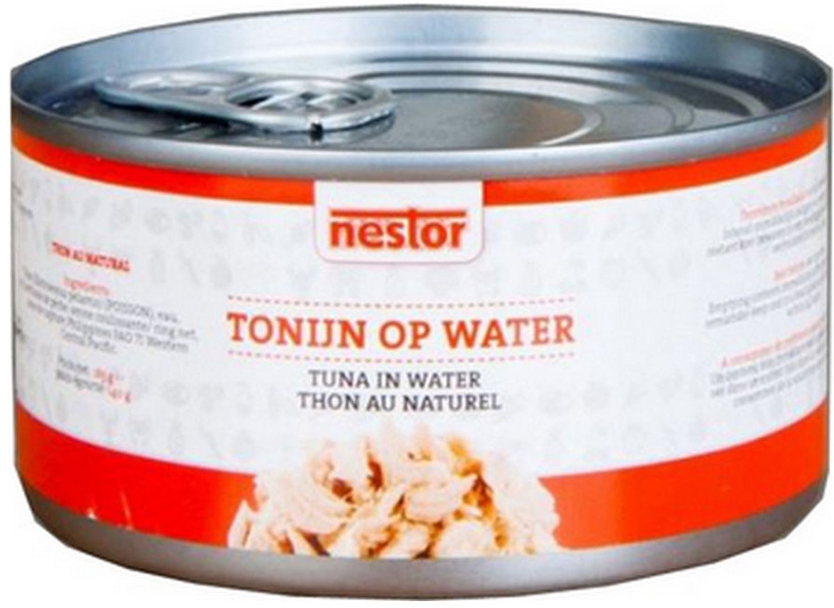 Nestor - Tonijn Chuncks in Water - 6 x 185 gram - Omdoos 8x