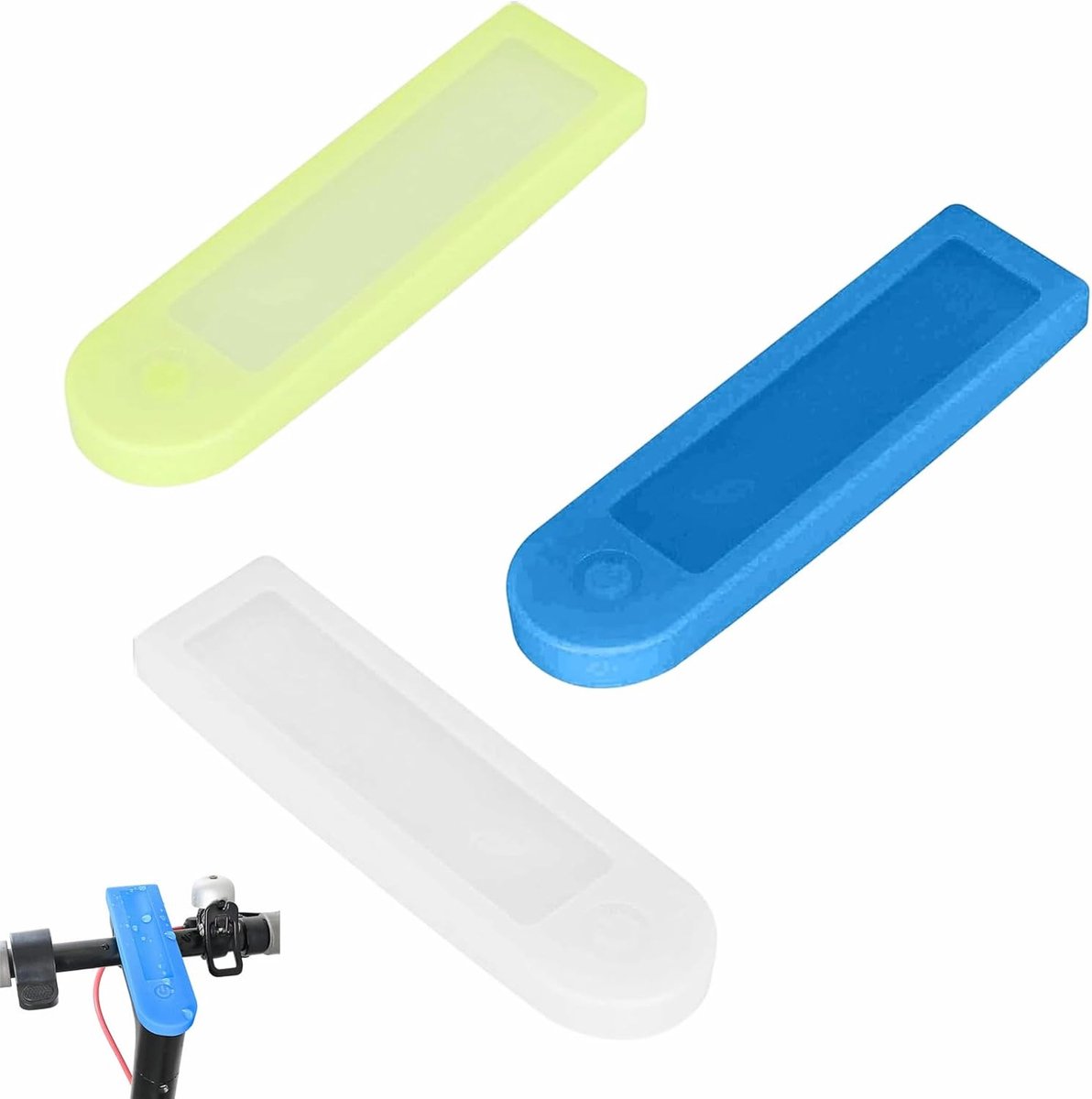 SnelShoppen - 3 Pack Regenhoezen voor Display, Scooter Dashboard, Universele Waterdichte Silicone Beschermhoes voor Elektrische Scooter, Perfect voor
