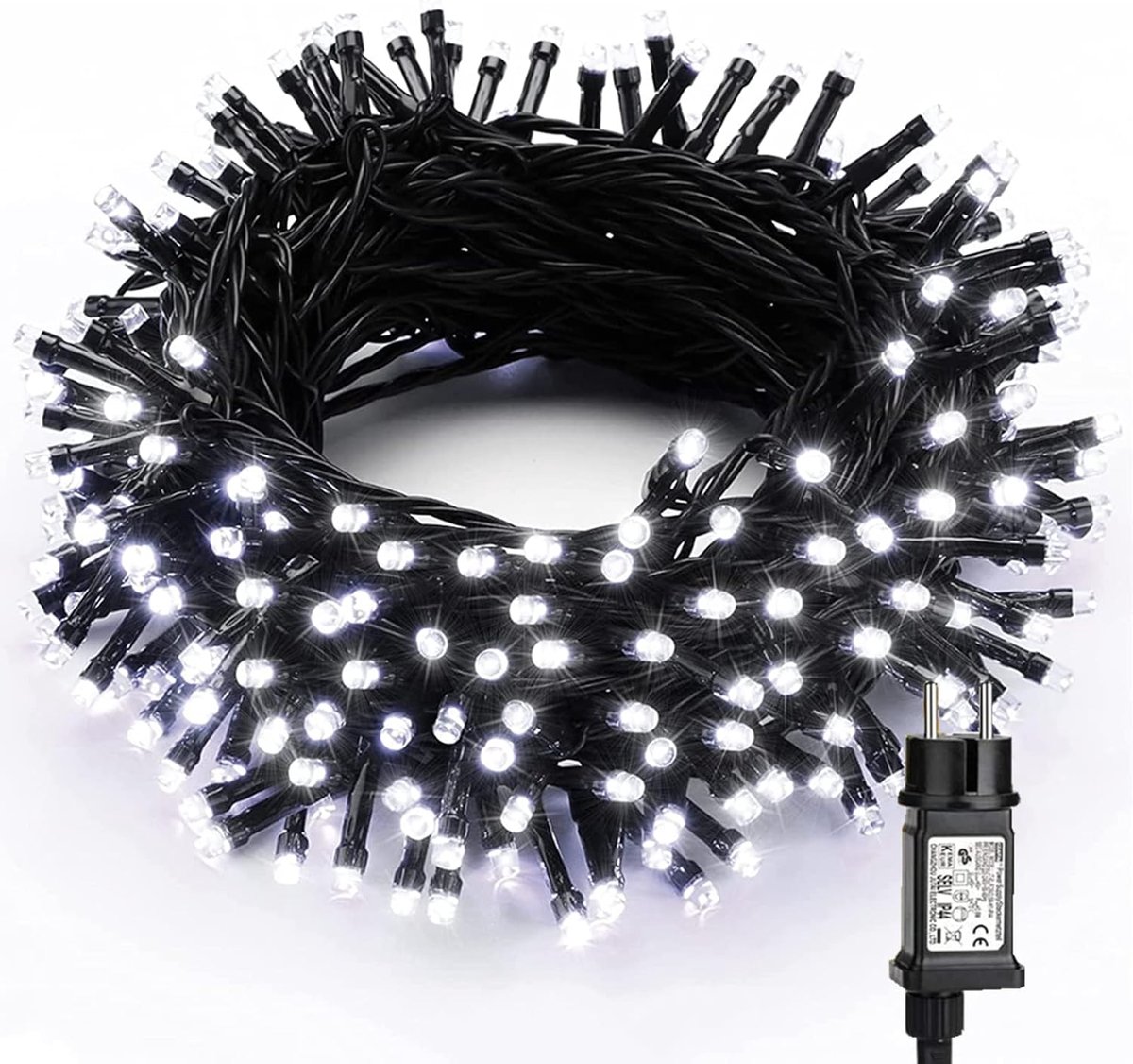 SnelShoppen - 20 m LED Kerstboom Fairy Lights Buiten 200 LED Waterproof Verlichting met 8 Modi voor Feest, Tuin, Bruiloft, Binnenruimte, Koud Wit