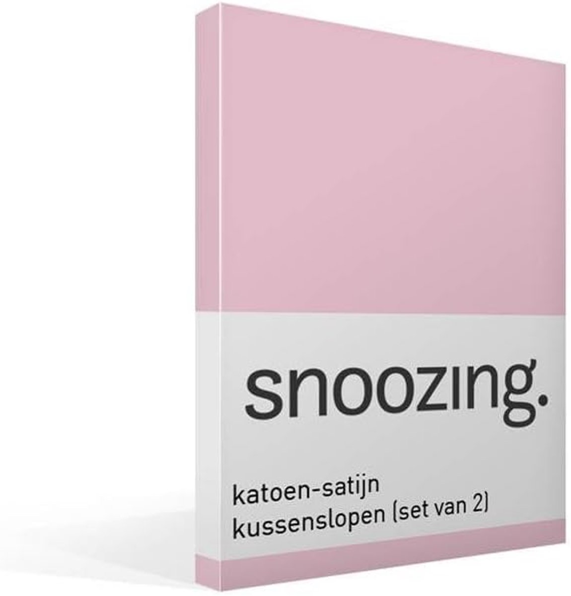 SnelShoppen - Kussenslopen - 2 Stuks - 50x70 cm - Katoen-satin - Roze - Bescherming tegen Bacteriën en Vuil - Voor een Frisse Slaap