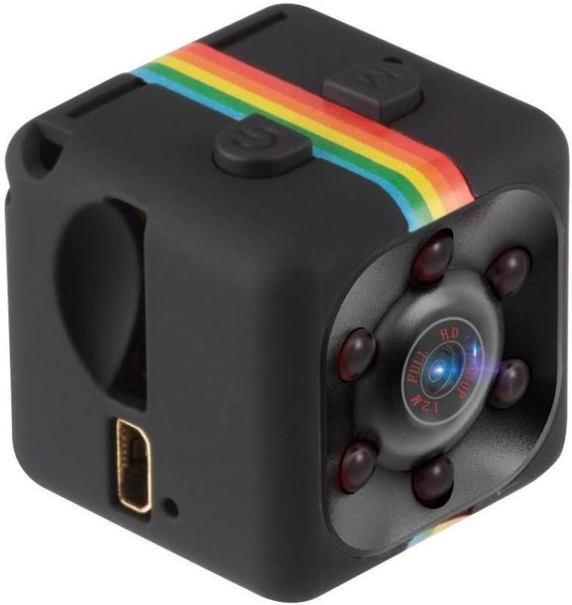 SnelShoppen - Micro Camera HD Mini Video Camera met Nachtzicht 720p/1080p - Compact, Lichtgewicht, Zwart - Ideaal voor Beveiliging, Vakanties, Feesten