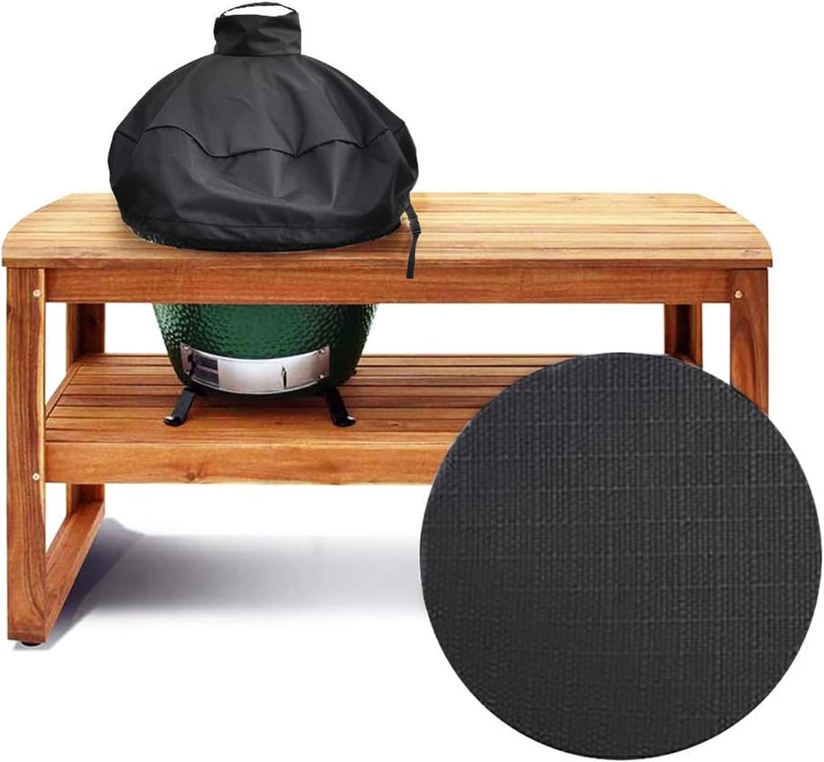 SnelShoppen - Kamado Grill Cover 29 Inch voor Large Green Egg & Kamado Joe - Waterdichte Buiten Grillbescherming - Heavy Duty 600D Oxford - Perfect vo
