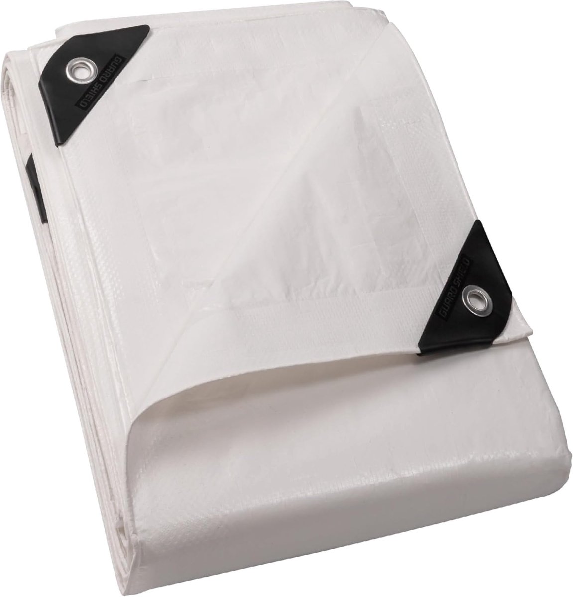 SnelShoppen - Multifunctionele Tarpaulin 3m x 3m - Waterdicht, Tear-resistant, UV-Stabilised, Wit, 120 g/m², Beschermzeil voor Tuin, Auto, Meubels en
