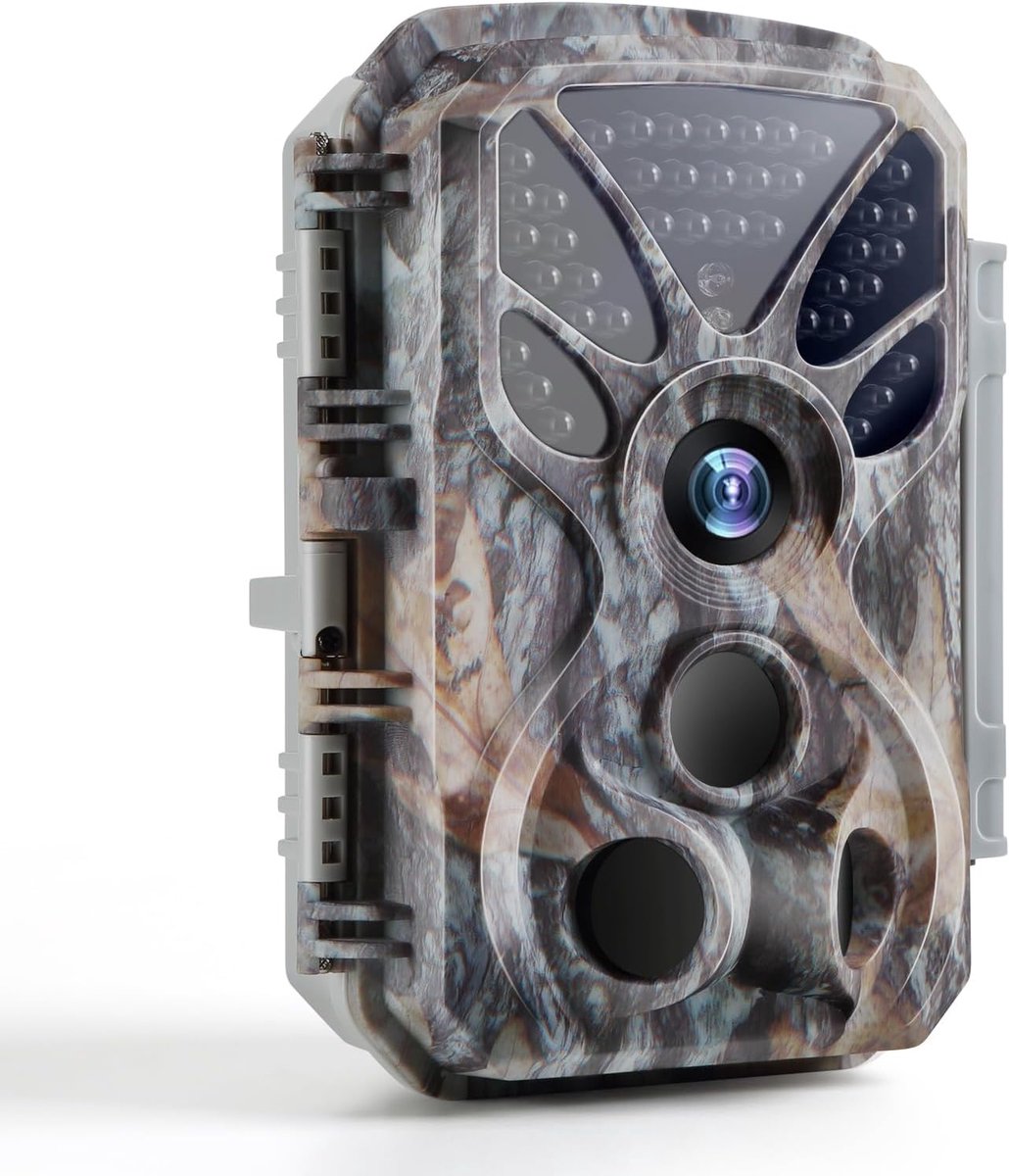 SnelShoppen - Wildlife Camera 4K met Bewegingssensor, 32 MP, Nachtzicht, 120° Breedhoek, Snelle Trigger, IP66 Waterdicht, Jachtcamera voor Buiten