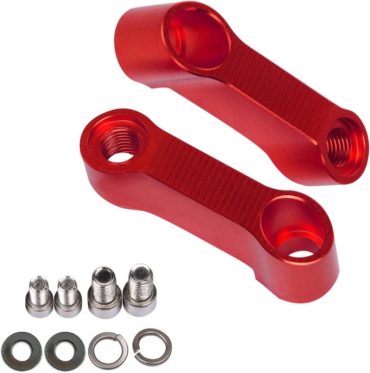 Aluminium Achteruitkijkspiegel Verlengingsadapters voor Motorfietsen, 10mm/8mm, Riser Mount, Verbeterde Zichtbaarheid en Stabiliteit